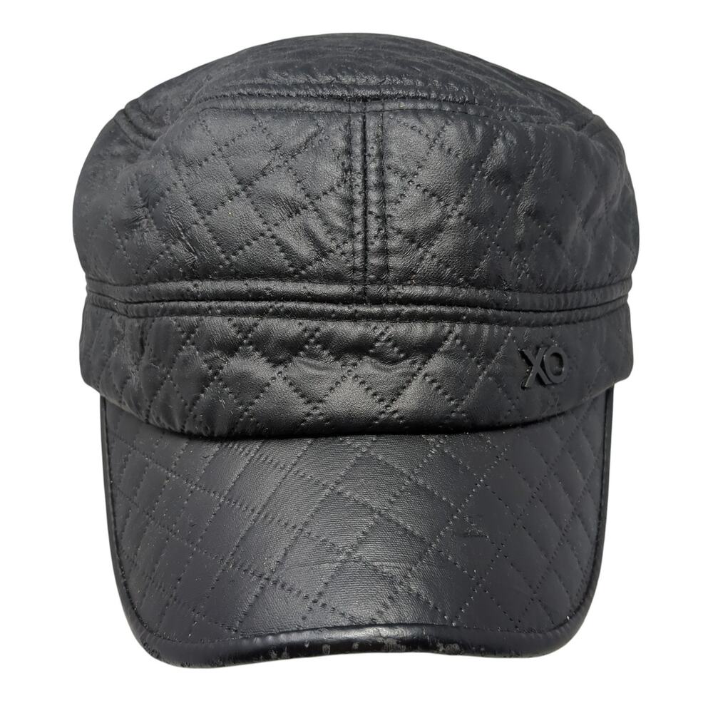 Unbranded Slideback Cadet Army Hat Black One Size Adjustable Quilted